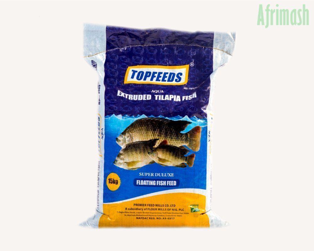 TopFeed Omega Fish Feed (Floating Feed Pellets for Tilapia | 4.5mm | 6mm | 9mm) - 15kg - 9mm