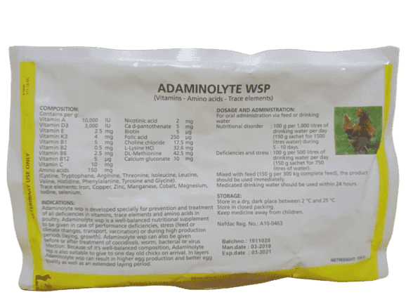 Adaminolyte WSP (150g Per Sachet)