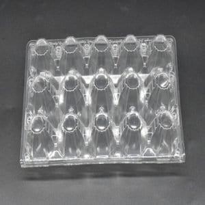 Transparent Egg Crate (Per Carton) - 6 Dimpled Egg Tray, "750 Pieces"