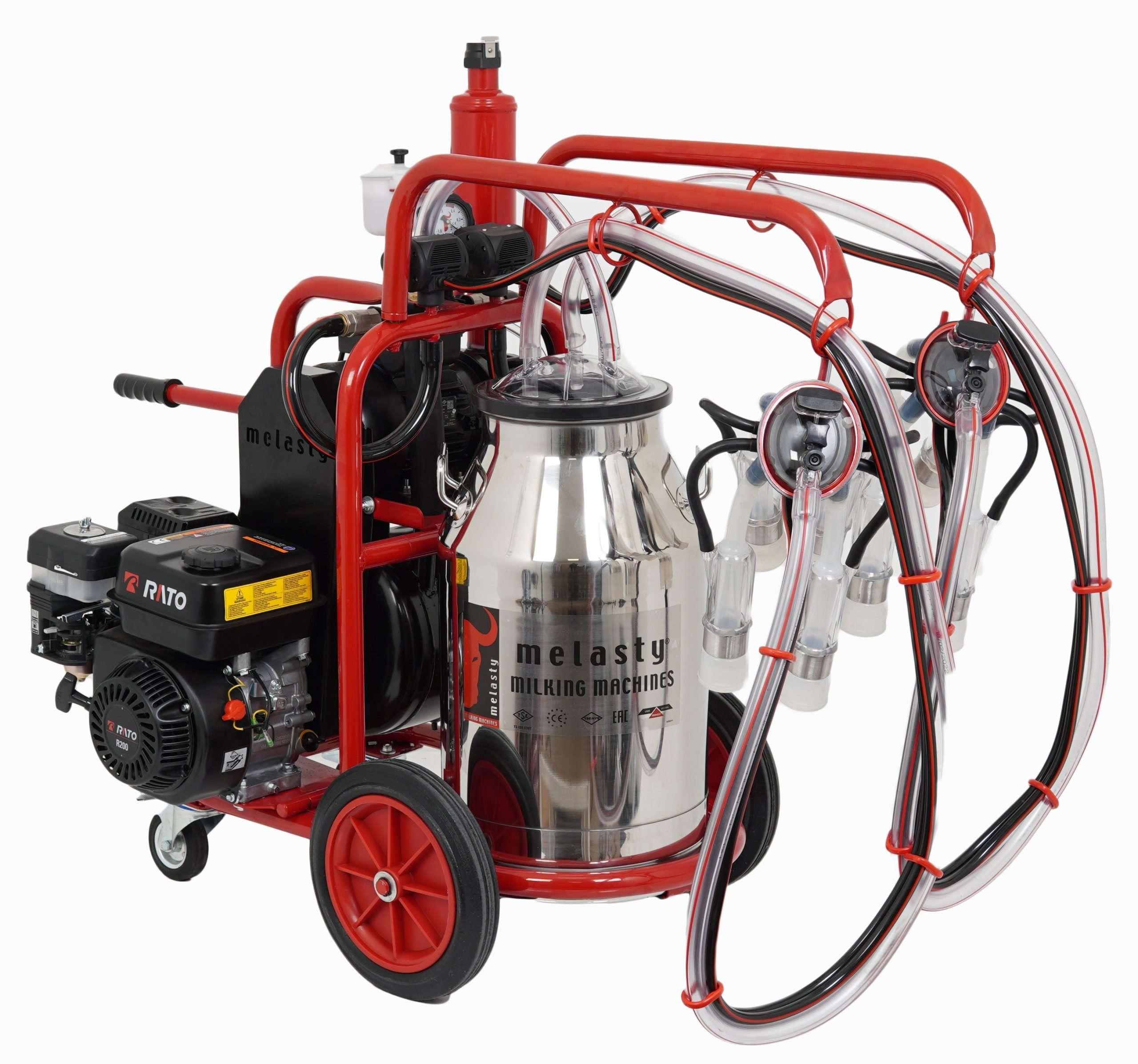 Double Milking Single Bucket Silicon Linear Gasoline Motor 40 Liters