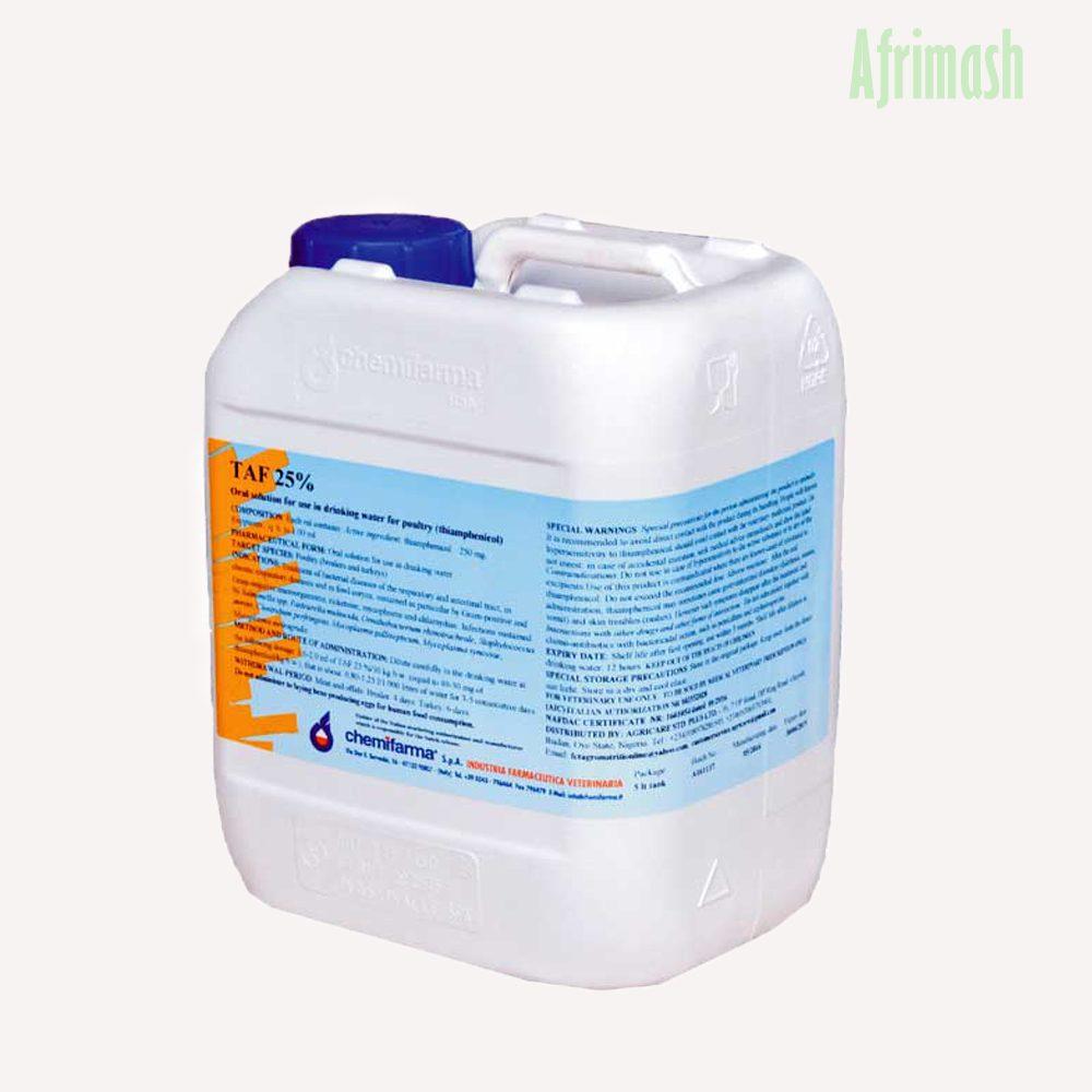 Taf 25% Oral (Thiamphenicol 250mg | 1L | 5L)