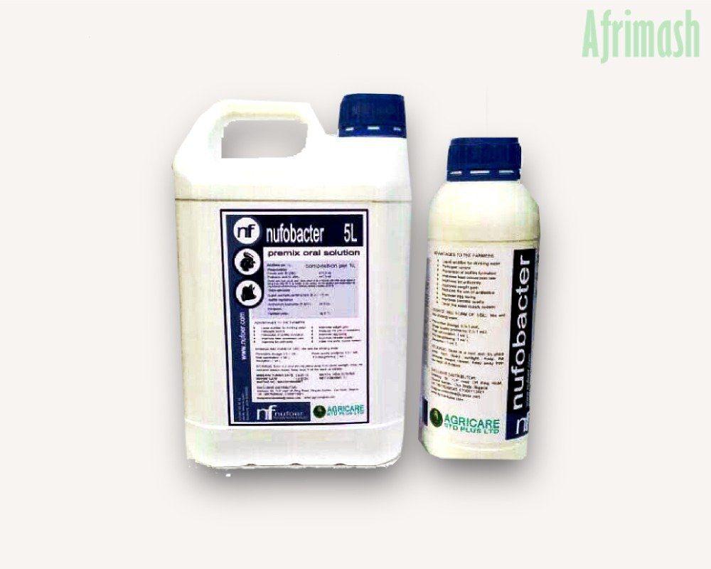 NUFOBACTER Liquid (Antibiofilm, Acidifier, Drinking Line Cleanser, Growth Promoter | 1L | 5L)