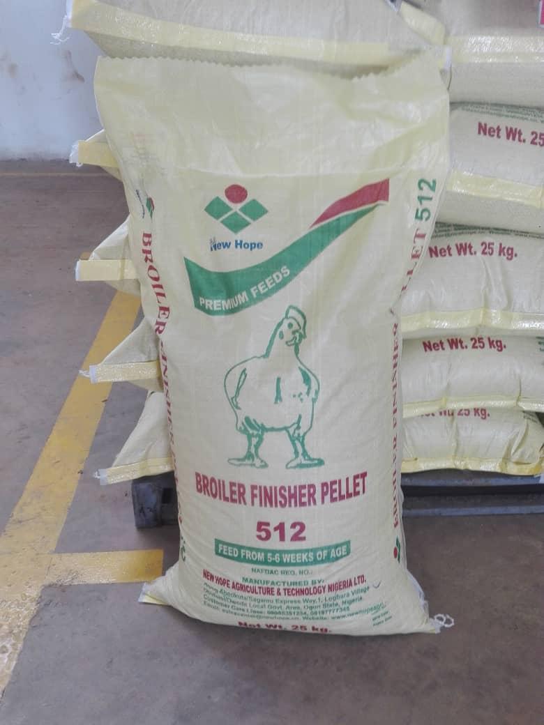 New Hope Broiler Finisher Feed (Pelleted Feed | Professional Line - 512 | Commercial Line - 512T) - 25kg